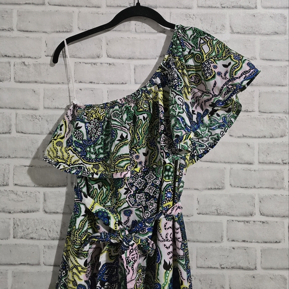 NEW A.L.C. Janelle One Shoulder Midi Dress size XS - Picture 6 of 10